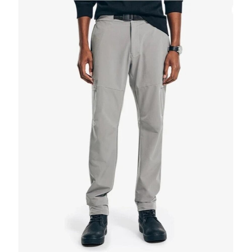 Nautica Mens Size 33 X 30 Pewter Gray Navytech Utility Pants NEW